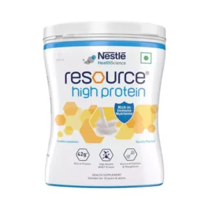 Nestle Resource High Protein Vanilla Flavor 38% Of Protein Powder 400gm Jar